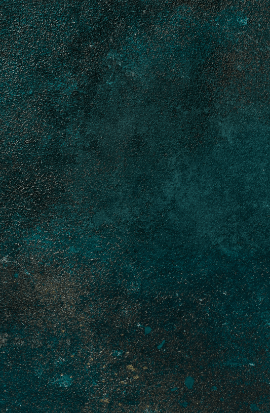 MALACHITE: Sfondo in vinile elegante con texture verde scuro e blu petrolio, ideale per food photography sofisticata