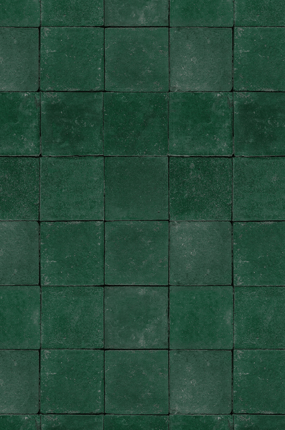 Lo sfondo "Avocado" in vinile, con mattonelle irregolari e tonalità di verde bottiglia, è ideale per food photography, creando profondità e originalità.