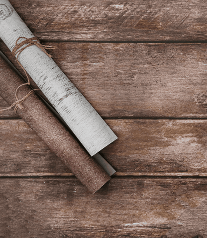 sfondi fotografici per la food photography arrotolati con vista dall'alto