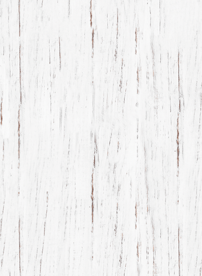  Sfondo fotografico in vinile effetto legno decapato bianco, con dettagli naturali a vista, ideale per set minimalisti e rustico-chic.