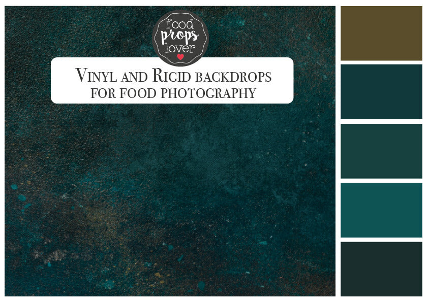 palette colori utilizzata per lo sfondo fotografico MALACHITE