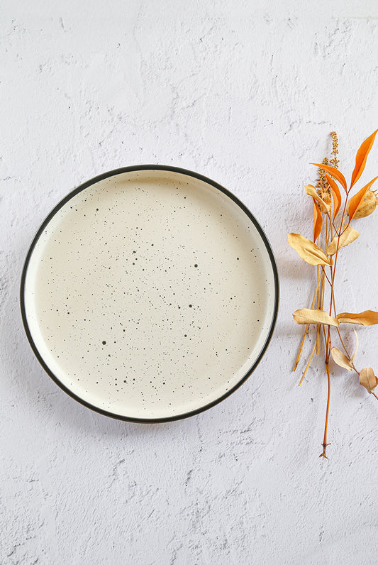 PIATTO IN CERAMICA PUNTINATO
