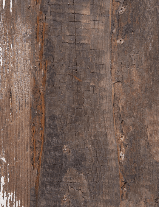 Sfondo fotografico in vinile con effetto legno scuro rustico e vissuto, perfetto per scatti caldi, autentici e pieni di atmosfera.