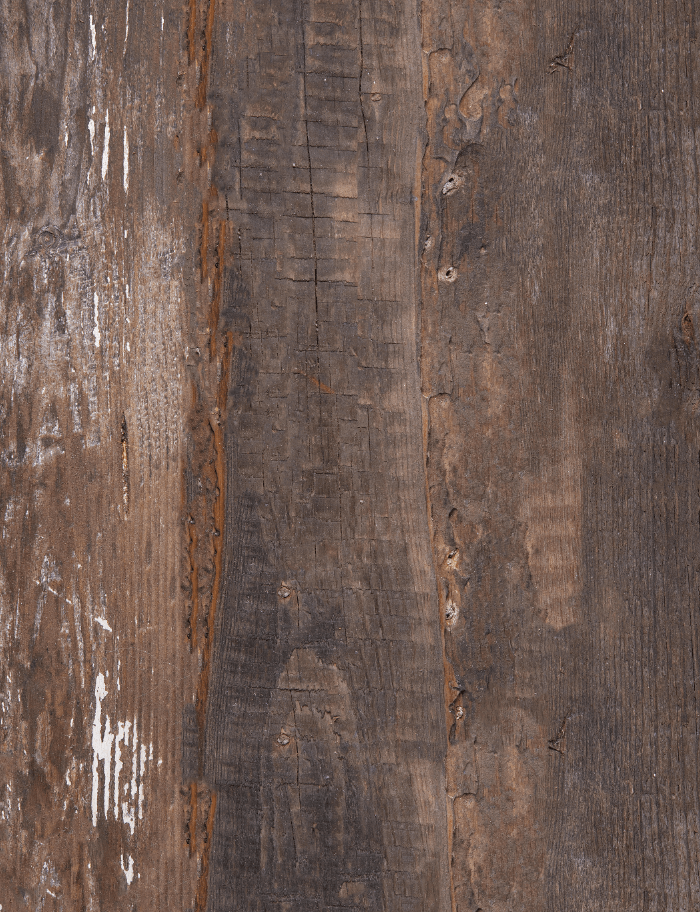 Sfondo fotografico in vinile con effetto legno scuro rustico e vissuto, perfetto per scatti caldi, autentici e pieni di atmosfera.