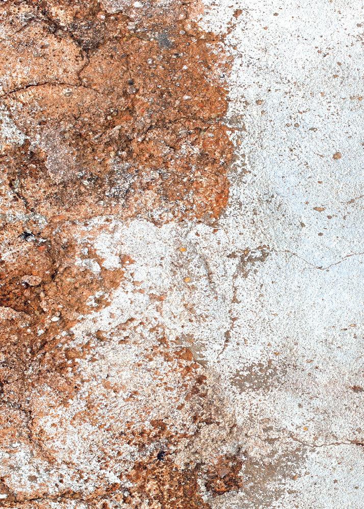 Sfondo fotografico che simula una pietra bicolore, da una parte chiara e dall'altra sui toni caldi del marrone