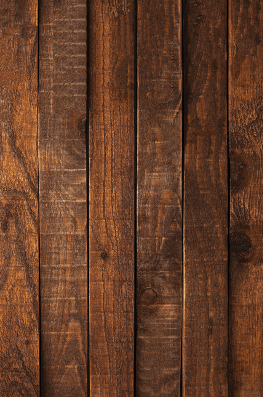 Sfondo fotografico ROVERE in vinile, con doghe di legno sfalsate e texture calda, ideale per food photography rustica e dinamica