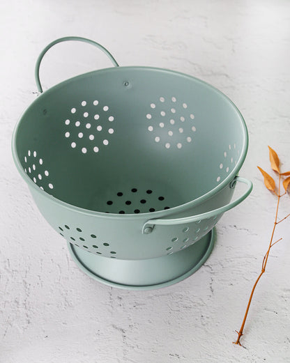 SCOLAPASTA METALLO VERDE CHIARO