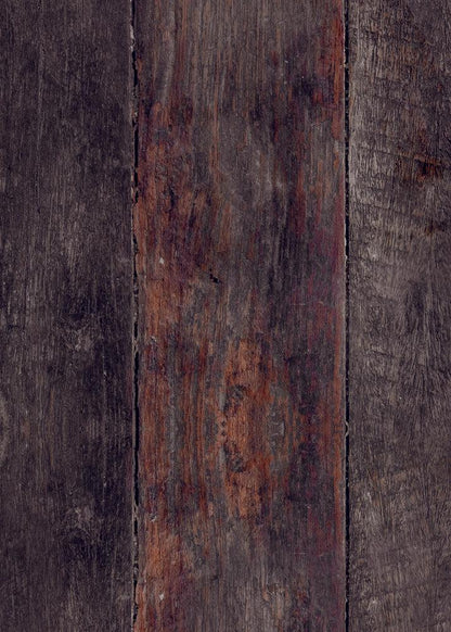 Sfondo fotografico in legno scuro a doghe, dall'aspetto rustico e vissuto.