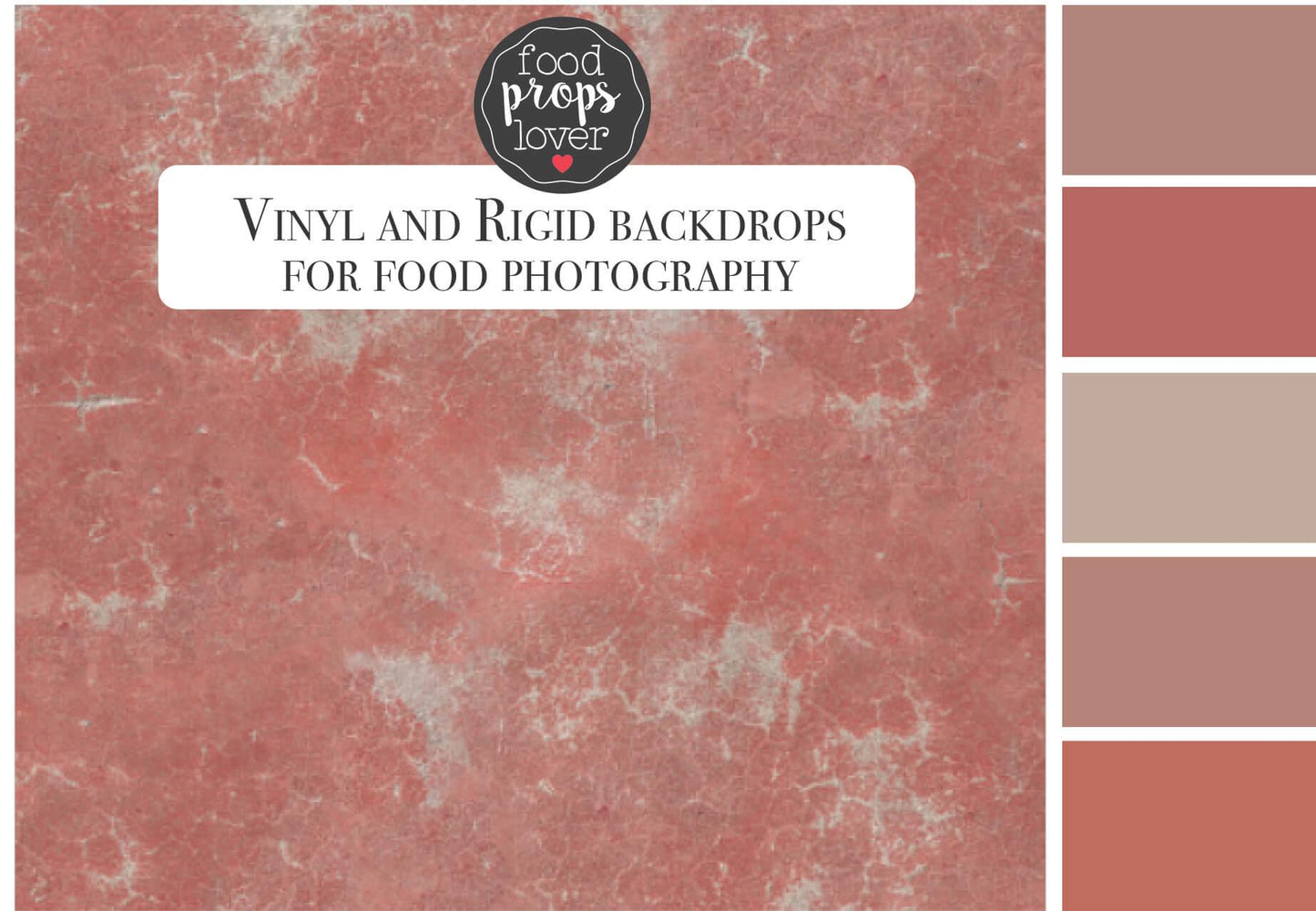 Palette colori dello fondo fotografico sulla tonalità del rosso di un vecchio muro scrostato dal tempo