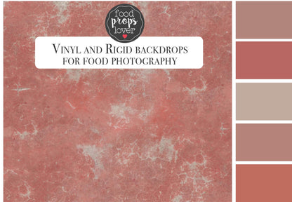 Palette colori dello fondo fotografico sulla tonalità del rosso di un vecchio muro scrostato dal tempo