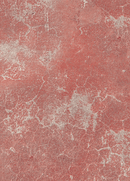 Zoom dello fondo fotografico sulla tonalità del rosso di un vecchio muro scrostato dal tempo