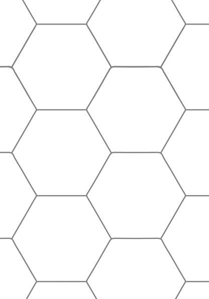 Piastrelle esagonali, dal design ultra-moderno e dallo stile minimal chic, sono il must-have sia per scatti flatlay che per un effetto parete impeccabile. Il suo aspvinileBIANCO OTTICO