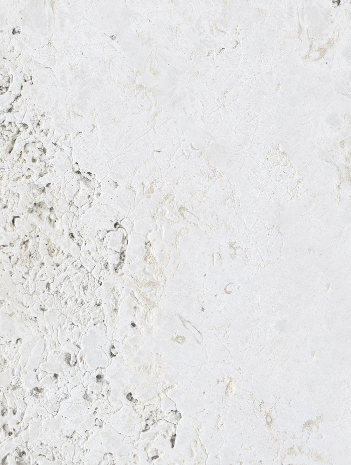 Sfondo fotografico Calcare in vinile, bianco con sfumature beige. Texture liscia e naturale, ideale per food photography.