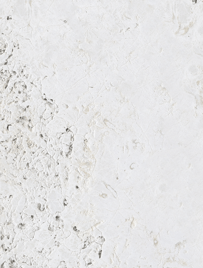 Sfondo fotografico Calcare in vinile, bianco con sfumature beige. Texture liscia e naturale, ideale per food photography.