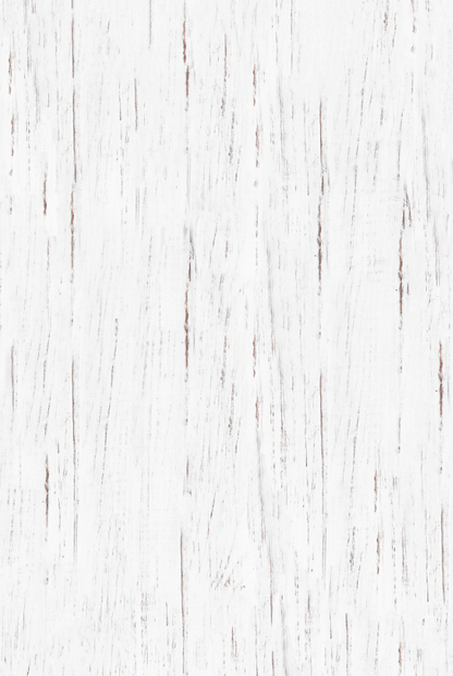  Sfondo fotografico in vinile effetto legno decapato bianco, con dettagli naturali a vista, ideale per set minimalisti e rustico-chic.