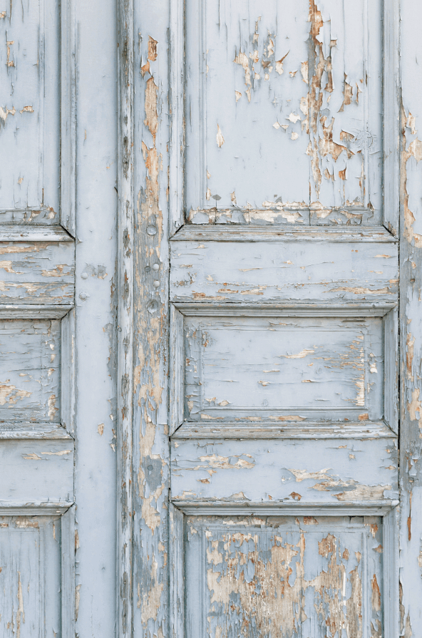 INDACO: Sfondo fotografico in legno azzurro polveroso, ideale per food photography, rustico, vintage, naturale, accogliente, atmosfera fresca.