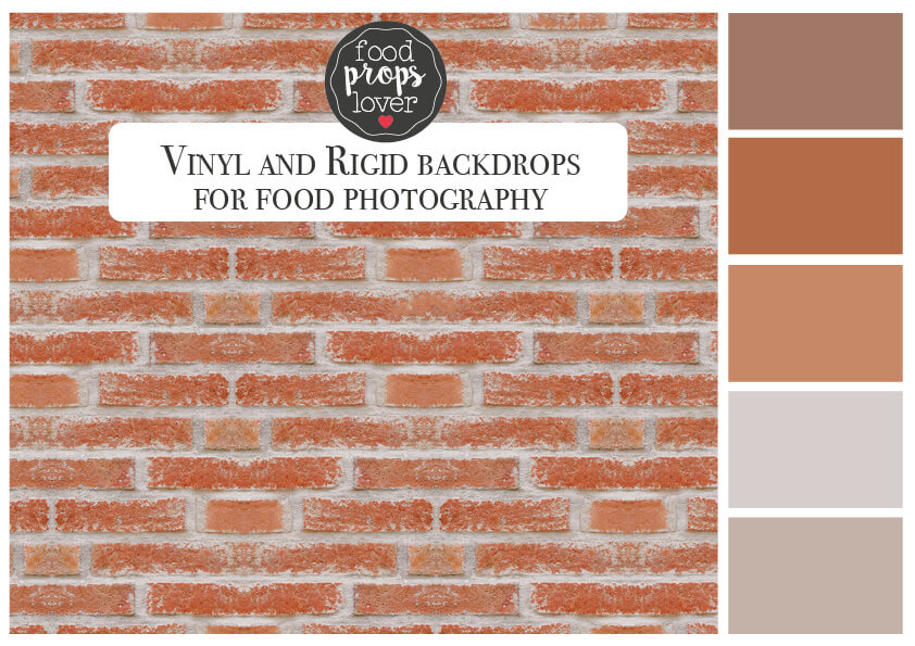 palette colori sfondo fotografico di piccoli mattoni rossi