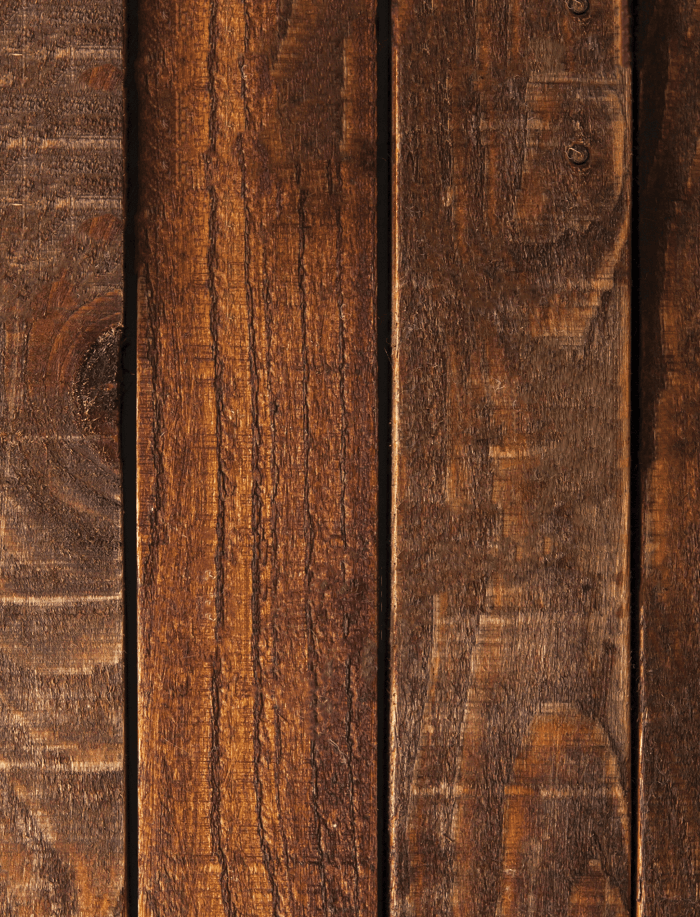 Sfondo fotografico ROVERE in vinile, con doghe di legno sfalsate e texture calda, ideale per food photography rustica e dinamica