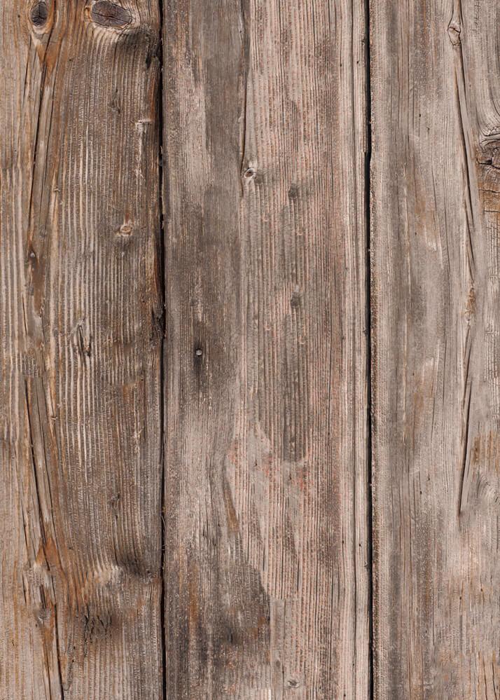 Dettaglio dello sfondo fotografico in legno a doghe dalla tonalità calda e scura e dall'aspetto grezzo