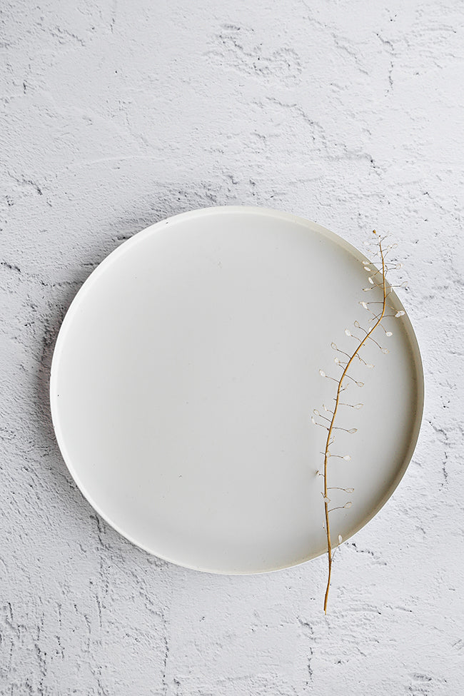VASSOIO DECORATIVO BIANCO