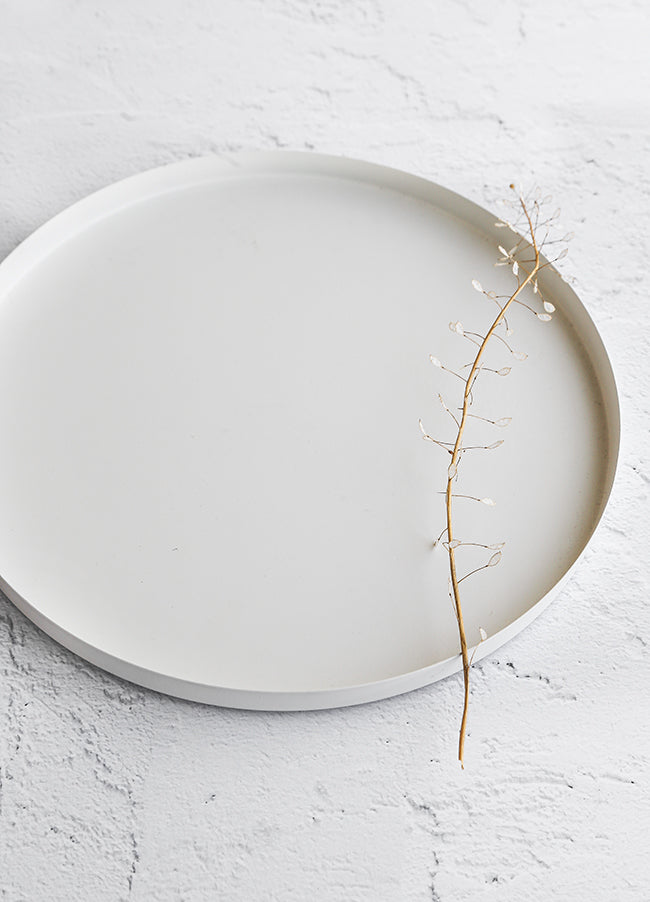 VASSOIO DECORATIVO BIANCO