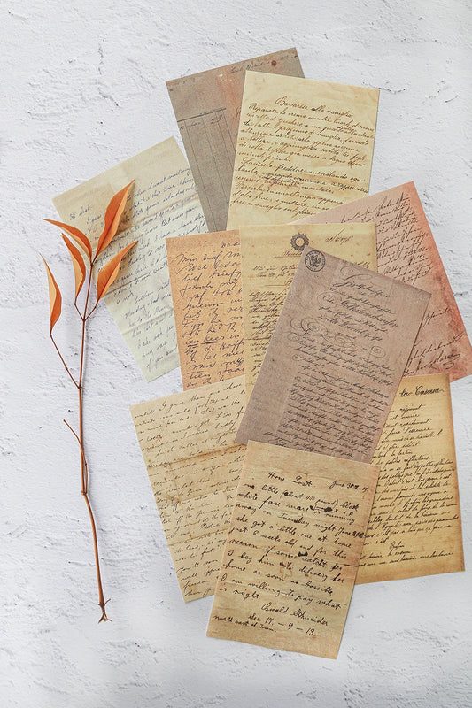 MINI STAMPE VINTAGE MANOSCRITTE – set decorativo per food photography