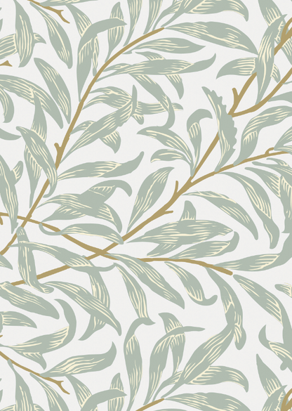 Texture/14: Sfondo fotografico elegante con foglie verdi e rami stilizzati su base bianca, perfetto per valorizzare prodotti, packaging e oggetti.